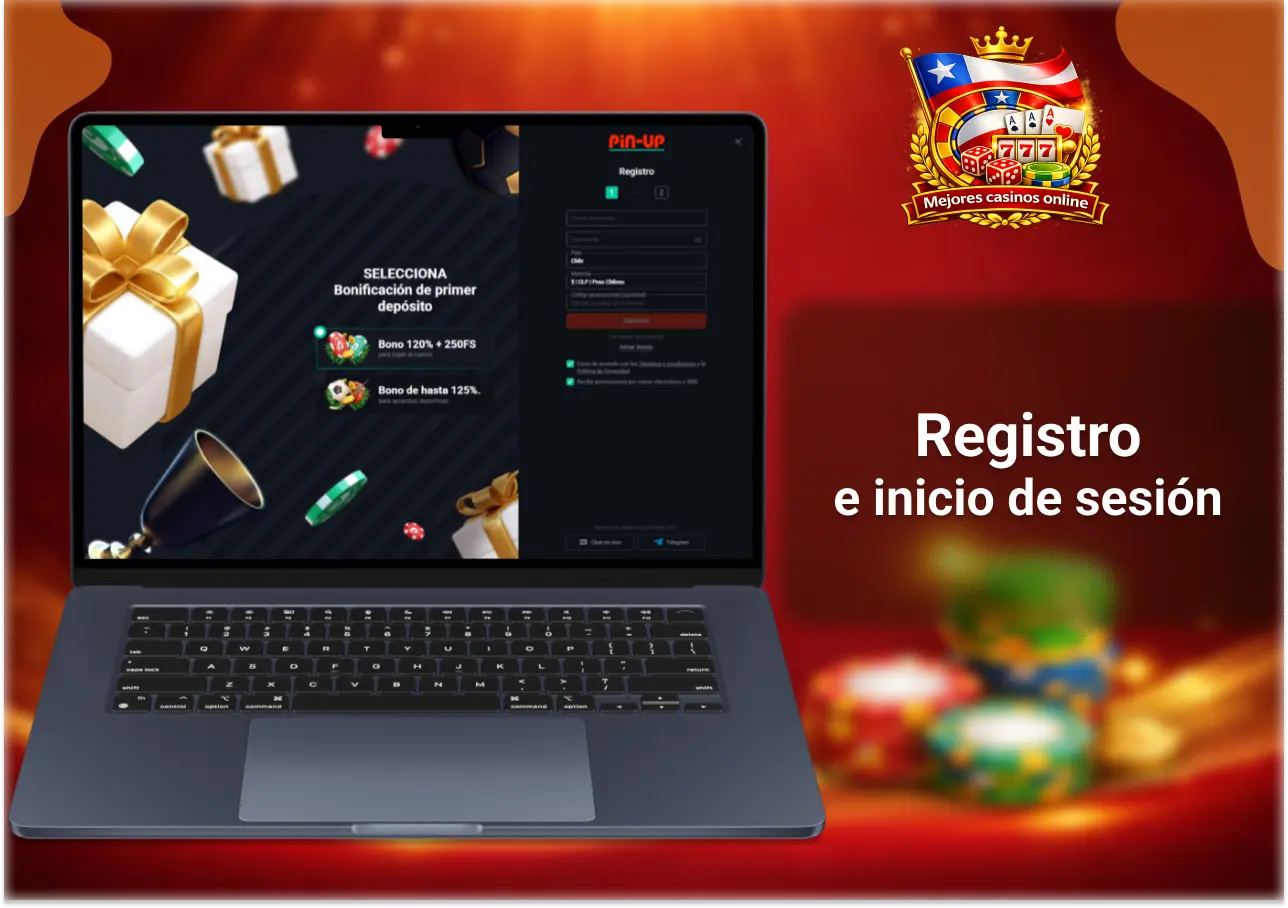 Registro e inicio de sesión en Chile con proceso rápido y acceso seguro a la cuenta